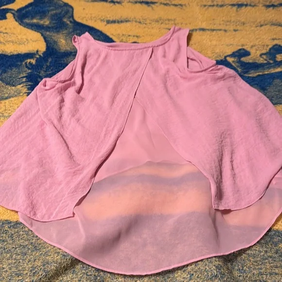 Apt. 9 Pink Asymmetrical Sleeveless Tank Top XL EUC - Picture 3 of 3